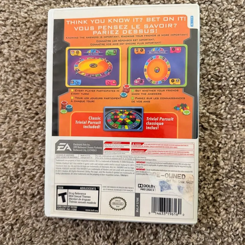 Trivial Pursuit Wii Video Game